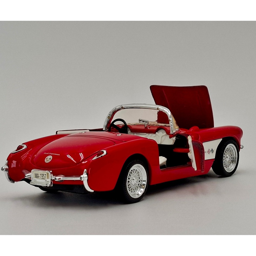 Sunnyside SS7708 1957 Chevrolet Corvette Red 1:24 Diecast Convertible